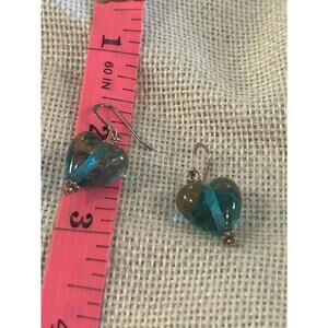 Lot A600 1 1/2 inch long 925 sterling silver earrings hearts